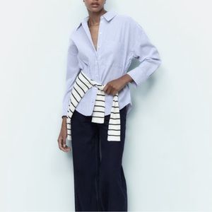 Zara stripe oxford shirt